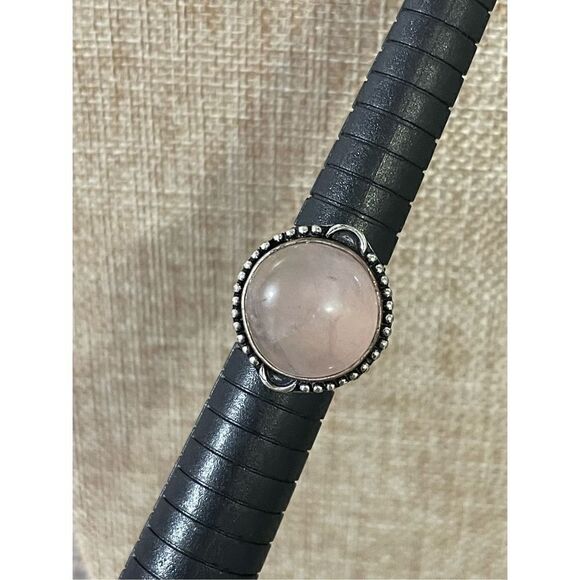 Pink Moonstone Ring Size 6 - Picture 1 of 5
